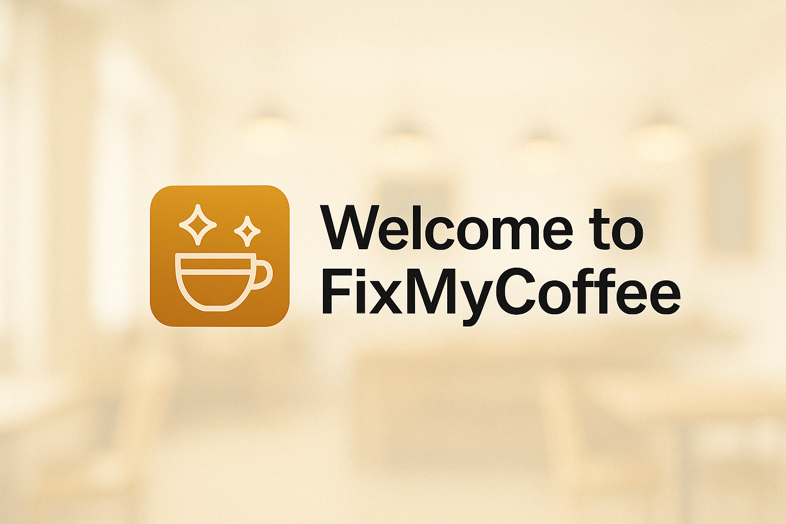Introducing FixMyCoffee